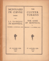 The Copper Tokens of the Bank of Montreal, Courteau, Eugene G. (1919)