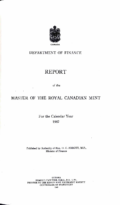 Report of the Master of the Royal Canadian Mint for the Calendar Year 1947 (1948)