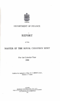 Report of the Master of the Royal Canadian Mint for the Calendar Year 1948 (1949)
