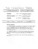 The Canadian Token, Vol. 02, 1 (January 1973)