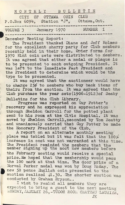City of Ottawa Coin Club Bulletin, Vol. 03, 1-6 (1970)
