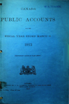 Canada Public Accounts for the Fiscal Year Ended March 31 1913