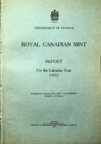 Report of the Master of the Royal Canadian Mint for the Calendar Year 1937 (1938)