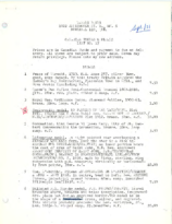 Canadian Token and Medals List no. 17, Baker, Warren (Sep 1971)