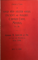Collection of Gold and Silver Coins, Ancient and Modern Canada Coins, Medals of Gerald E Hart catalogued by Ed Frossard (1889)