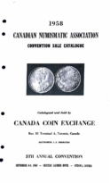1958 Canadian Numismatic Association Convention Sale Catalogue, Canada Coin Exchange (September 5-6, 1958)