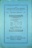 Canada Stamp and Coin Journal, Vol. 1, 5 (November 1888)