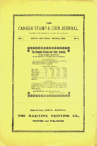 Canada Stamp and Coin Journal, Vol. 1, 6 (December 1888)