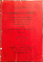Collection of American Coins, etc… also a unique Collection of the Paper Money of Canada, etc…, sale no. 134, Frossard, Ed. (October 25, 1895)
