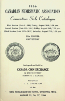 1966 Canadian Numismatic Association Convention Sale Catalogue with Prices Realized, Canada Coin Exchange (August 25-27, 1966)