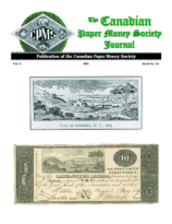 Canadian Paper Money Society Journal, Vol. 41, 125 (2005)