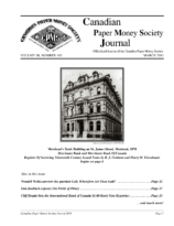 Canadian Paper Money Society Journal, Vol. 50, 140 (March 2014)