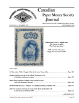 Canadian Paper Money Society Journal, Vol. 54, 159 (December 2018)