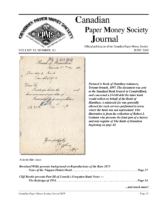 Canadian Paper Money Society Journal, Vol. 55, 161 (June 2019)