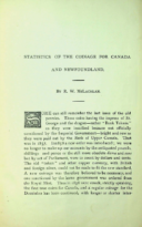 Statistics of the Coinage for Canada and Newfoundland, McLachlan, R.W. (1890)