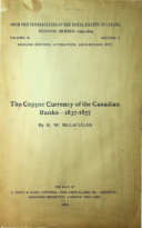 The Copper Currency of the Canadian Banks 1837-1857, McLachlan, R. W. (1903)
