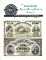 Canadian Paper Money Society Journal, Vol. 37, 121 (2001)