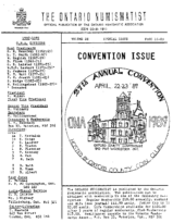 The Ontario Numismatist, Vol. 28, Special Convention Issue (1989)