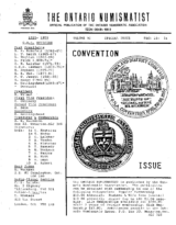 The Ontario Numismatist, Vol. 30, Special Convention Issue (1991)
