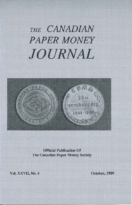 Canadian Paper Money Journal, Vol. 25, 4 (October 1989)