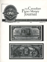 Canadian Paper Money Journal, Vol. 30, 114 (1994)