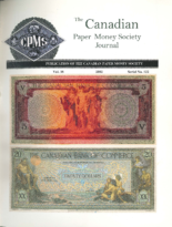 Canadian Paper Money Society Journal, Vol. 38, 122 (2002)