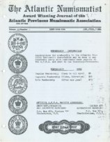 The Atlantic Numismatist, Vol. 22, 1 (January – February 1986)
