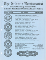 The Atlantic Numismatist, Vol. 22, 5 (September-October 1986)