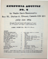 Auction 5, Nadin-Davis Numismatics (November 20, 1982)