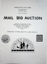 Mail Bid Auction, Lincoln Heights Coin & Stamp (September 9, 1989)