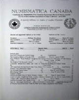 Numismatica Canada, Vol. 03, 1 (March 2004)