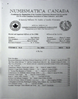 Numismatica Canada, Vol. 03, 4 (December 2004)