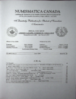 Numismatica Canada, Vol. 08, 2 (June 2009)