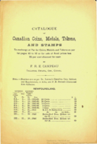 Catalogue of Canadian Coins, Medals, Tokens and Stamps … by F.R.E. Campeau, Campeau, F.R.E. (nd)