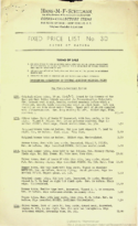 Fixed Price List No. 30, Coins of Canada, Schulman, Hans M.F., (nd)